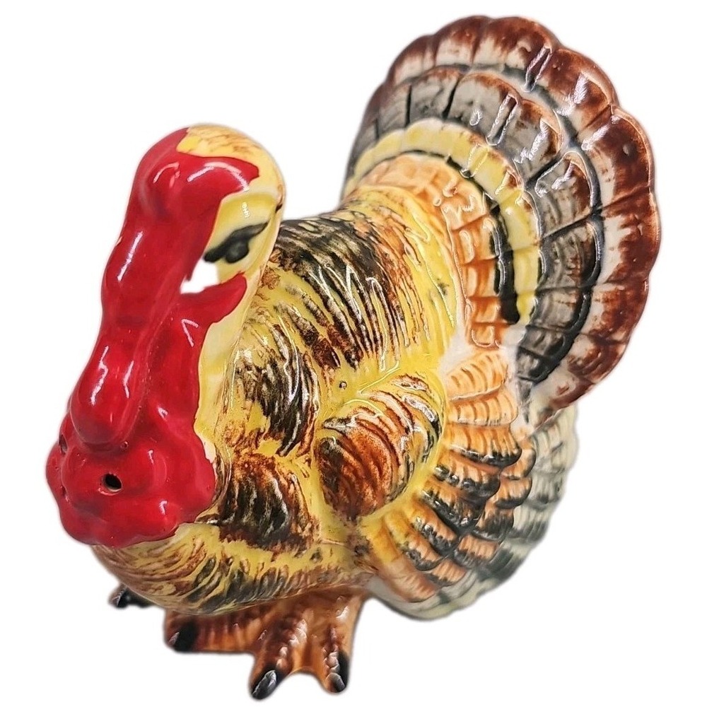 Vintage Rossini Large Ceramic Turkey Shaker, Japan, Salt Pepper Shaker